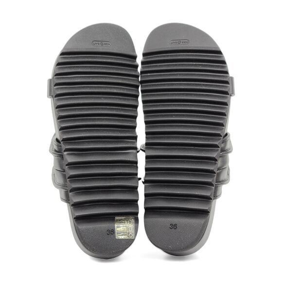 Rick Owens Brancusi Granola Leather Slide Sandals EU 36 US 6 - New $1180 - Picture 5 of 6